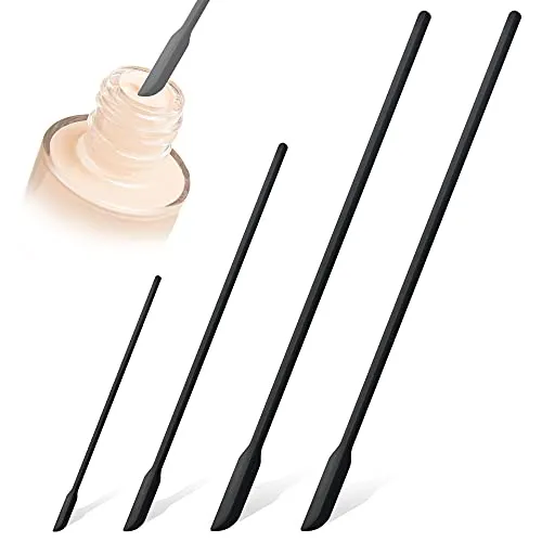 Teigschaber, 4-teiliges Klein Silikon Teigspachtel Set Hitzebeständig BPA Frei und Nicht Stick, Spülmaschinengeeignet Mini Silikonspatel zum Kochen Backen Kuchendekorieren, -30°C bis +200°C