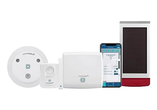 Homematic IP Set Sicherheit mit Außensirene - WLAN- & Smart-Überwachungssysteme, umfassender Schutz für Ihr Zuhause mit Alarm und lauter Außensirene für maximale Sicherheit.