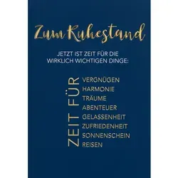 Perleberg Klappkarte Karte Ruhestand Lifestyle 741-0044