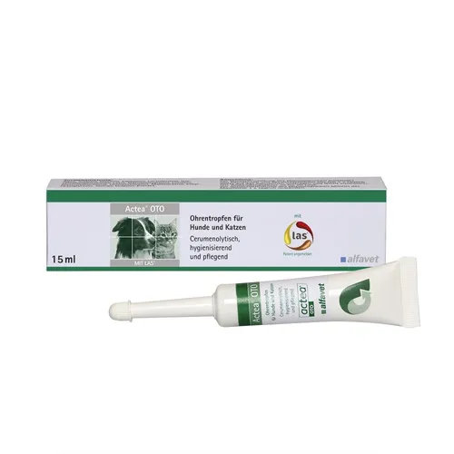 Actea OTO Ohrentropfen für Hunde und Katzen 15 ml - Effektive Ohrenpflege für gesunde Ohren und Wohlbefinden Ihrer Haustiere