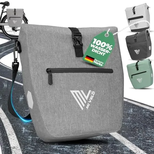 MIVELO 2in1 Fahrradtasche für Gepäckträger - Wasserdicht & Multifunktional - Fahrradtaschen mit 20L Stauraum, abnehmbaren Schultergurt und Quick-Connect-System für einfache Befestigung. Ideal für alle Wetterlagen und tägliche Fahrten!