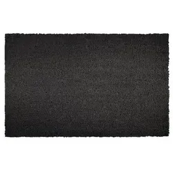 FLOORDIREKT Fußmatte Kokos - 100 % natürliche Kokosfasern - Rutschfest & Pflegeleicht - 40 x 60 cm - 24 mm - Schwarz
