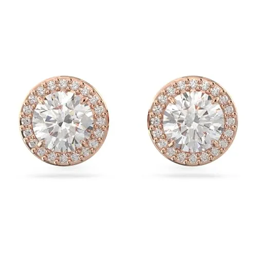 Swarovski Una Ohrstecker – Rosé Vergoldete Ohrringe mit Kristallen - Ohrringe für Damen mit strahlenden Swarovski Kristallen, perfekt für jeden Anlass und verleihen jedem Look modernen Glamour.