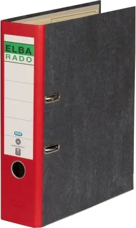 ELBA rado Wolkenmarmor Ordner rot marmoriert Karton 8,0 cm DIN A4