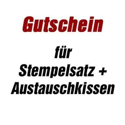 Trodat Gutschein für Stempelplatte 4927 ohne Logo - Stempel Zubehör aus Österreich, ideal für den Austausch und die Anpassung Ihrer Stempelplatte.
