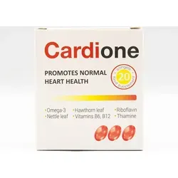 Cardione Kapseln - Nahrungsergänzungsmittel mit B-Komplex, Vitaminen und Pflanzenextrakten für optimale Gesundheit, 20 Kapseln