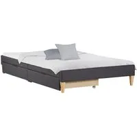 Homestyle4u Polsterbett 90x200 mit Matratze und 2 Schubladen - Modernes Polsterbett mit komfortabler Rollmatratze, ideal für Erwachsene. Inklusive 2 praktischen Schubladen für zusätzlichen Stauraum im Schlafzimmer.
