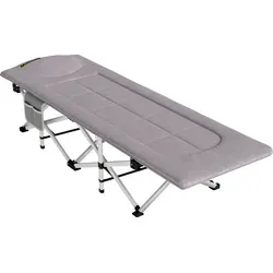 Outsunny Feldbett, Faltbares Campingbett mit Aufbewahrungstasche, Campingliege mit Tragetasche, bis 200 kg belastbar, Oxford, 200x65x42cm  Aosom