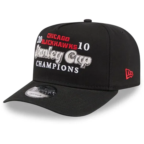 New Era 9Fifty A-Frame Cap - HISTORIC Chicago Blackhawks - Herren Snapback Cap in Schwarz, aus 100% Baumwolle. Perfekt für sportliche Freizeitlooks, bietet Komfort und Stil für den Sommer.
