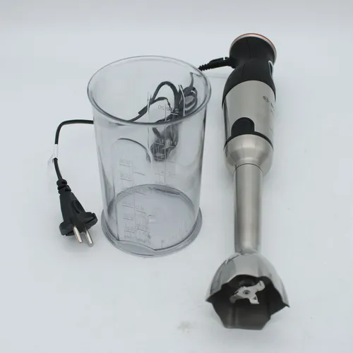 Bosch Stabmixer MaxoMixx MS8CM6110 - Stabmixer mit 1000 W Leistung, 12 Geschwindigkeitsstufen und Turbofunktion für perfekte Mixergebnisse. Ergonomisches Edelstahlgehäuse mit Anti-Saug-Technologie für effizientes Mixen.