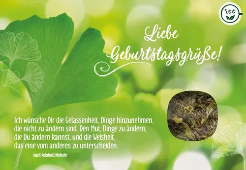 Liebe Geburtstagsgrüße! Ich wünsche Dir die Gelassenheit... - Geschenkbücher mit inspirierenden Geburtstagsgrüßen, die Gelassenheit und Freude schenken.