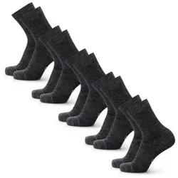 DANISH ENDURANCE Basicsocken Merino Hiking Light (5-Paar) - Sportsocken aus Merinowolle, leicht und gepolstert, ideal für Wanderungen mit optimaler Temperaturregulierung und Blasenschutz.