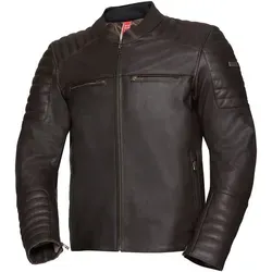 IXS Classic LD Dark Motorrad Lederjacke, braun, Größe 58 - Motorradjacke mit leichtem, atmungsaktivem Netzfutter und 4 Außentaschen für optimalen Komfort und Funktionalität.