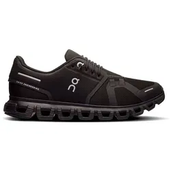 ON Running Cloud 6 Damen Sneakers - Schwarz, EU 37 - Laufschuhe mit innovativem CloudTec®-System für optimale Dämpfung und Leichtigkeit. Atmungsaktives Obermaterial aus recyceltem Material und verbesserte Fersenstruktur für Stabilität und Komfort.