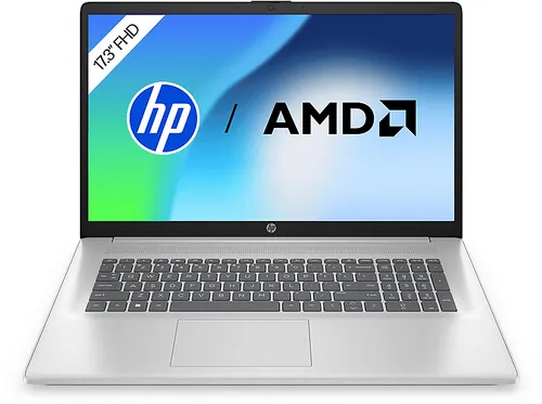 HP 17-cp2334ng - 17,3 Zoll Notebook, AMD Ryzen 3, 8 GB RAM, 512 GB SSD, ideal für Multimedia und produktives Arbeiten mit Windows 11 Home