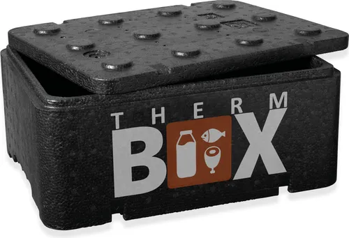 THERM BOX Styroporbox Klein 12BL Innen: 36x26x13cm 12-Liter Isolierbox Warmhaltebox Kühlbox Thermobehälter Wiederverwendbar