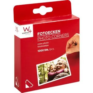 walther-design Fotoecken FE015TA, selbstklebend, transparent, 1000 Stück