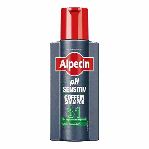 Alpecin Sensitiv Shampoo S1 250 ml - Shampoo für empfindliche Kopfhaut, beruhigt und pflegt, ideal für täglich frisches Haar ohne Reizungen.