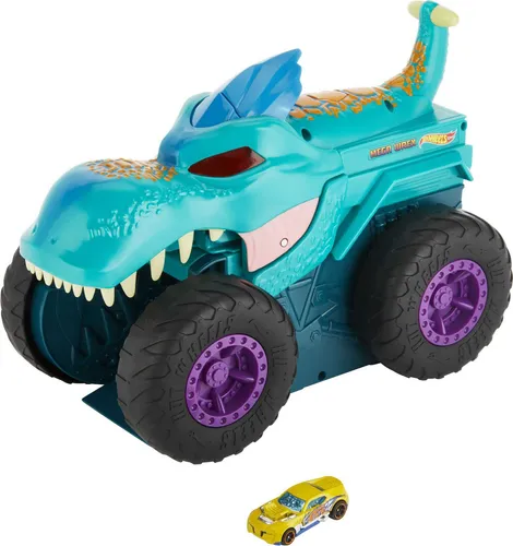 Hot Wheels Monster Truck - Chompin Mega-Wrex (GYL13), beeindruckendes Design und actionreicher Spielspaß für kleine Monster Truck-Fans