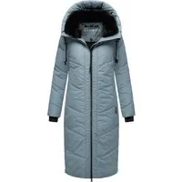 MARIKOO Damen Winterjacke B979 - Stylische Steppjacke in Powder Blue - Funktionsjacken mit warmem Futter, hohem Kragen und durchgehendem Reißverschluss für optimalen Tragekomfort und Schutz bei kaltem Wetter.