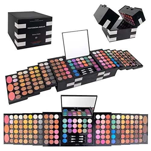Lidschatten Palette, Shimmer Smoky Eyeshadow Palette, Matte Glitter Eyeshadow Make-up-Palette, Hochpigmentierten Buntes Langlebiger Makeup Revolution Lidschatten For Beginners Cosmetics