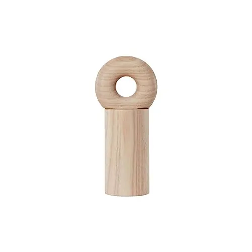 OYOY Salzmühle Living Hoop - Gewürzmühle aus Eschenholz - Küchenhelfer mit elegantem Design, 7,5 x 16,5 cm, ideal für stilvolles Würzen in der Küche.