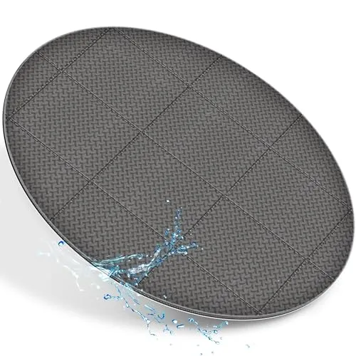 tillvex Pool-Bodenschutzfliese ® - Runde Unterlage für Whirlpool 196-240 cm - Poolunterlagen mit wärmeisolierender EVA-Schaumstoff-Oberfläche, idealer Schutz für Ihren Whirlpool. Setzen Sie auf Qualität und Komfort für unbeschwerte Stunden im Freien.