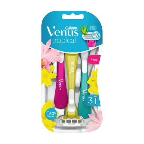 Gillette Venus Einwegrasierer, Tropical, 3 Stk