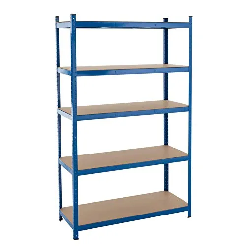 ESTEXO Schwerlastregal 200x120x50cm - Lagerregal mit 875kg Tragkraft, verzinktes Metallgestell und MDF-Böden, ideal für Werkstatt und Keller, einfacher Aufbau ohne Schrauben.