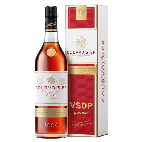Courvoisier VSOP Cognac - 700ml Einzelflasche, blumig-fruchtiger Geschmack mit Geschenkverpackung und ideal für Cocktails