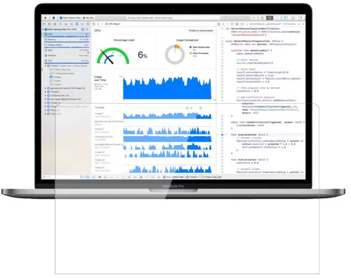 Schutzfolie für Apple MacBook Pro 13 Zoll (2019) Anti-Shock klar 9H Display