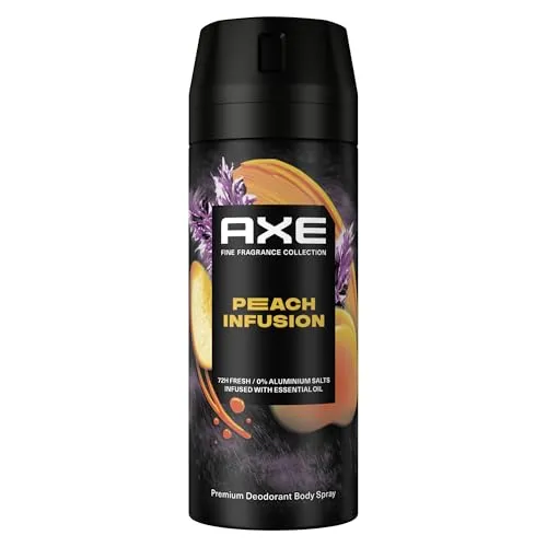 Axe Premium Bodyspray Peach Infusion Deo ohne Aluminiumsalze für 72 Stunden Frische 150 ml