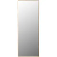 COSTWAY 56 x 150cm HD Ganzkörperspiegel – Vielseitiger Standspiegel in Gold - Standspiegel mit explosionsgeschütztem Glas und hochauflösendem Spiegel, ideal für Schlafzimmer, Wohnzimmer oder Eingangsbereich. Flexibel auf drei Arten nutzbar.