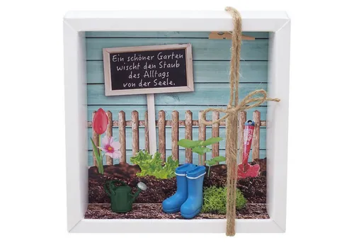 ZauberDeko Geschenkbox für Geldgeschenke im Garten - Kreative Geschenkbox für Geldgeschenke, ideal für Gartenliebhaber. Verschenken Sie Freude mit einem Gutschein in ansprechendem Design.