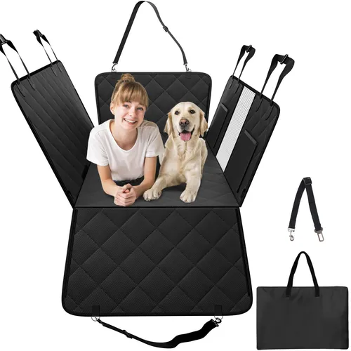 VEVOR Hundedecke Auto - Rückbank Schutzdecke 134,5x63cm - Autoschondecke aus strapazierfähigem Oxford-Gewebe, bietet optimalen Schutz vor Schmutz und Haaren und ist ideal für Reisen mit Ihrem Hund.