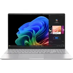 ASUS Asus Vivobook S S5507QA-MA112W | Cool Silver | 15.6 " | OLED | 3K | 2880 x 1620 pixels | Glossy | Snapdragon X Elite | X1E 78 100 | 32 GB | LP... - Silber