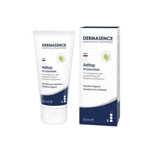 Dermasence Adtop Creme - Ganzkörperpflege für trockene und empfindliche Haut, stärkt die Barrierefunktion und beruhigt mit Bisabolol, zieht schnell ein und fettet nicht.