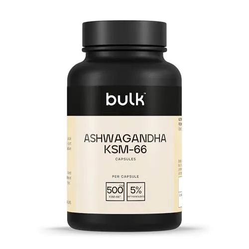 Bulk KSM-66 Ashwagandha Kapseln, 500 mg, 500 mg, 90 Kapseln