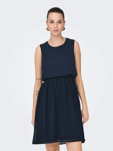 Minikleid "ONLSTINNA LIFE SL DETAIL DRESS WVN" - Bequem und feminin - Sommerkleid in Größe XS (34) mit knitterarmem Material, ideal für einen entspannten, stilvollen Look ohne Bügelaufwand.