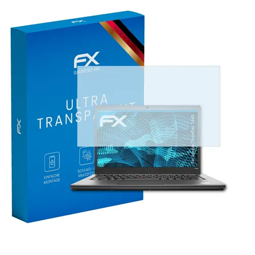 atFoliX 2x Displayschutzfolie für Lenovo ThinkPad T440 Schutzfolie klar Folie