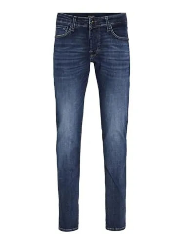 JACK & JONES Slim Fit Jeans JJIGLENN JJICON JJ 057 50SPS - Jeans in Slim Fit mit niedriger Taille, aus 72% Bio-Baumwolle für umweltbewusste Mode und hohen Tragekomfort.