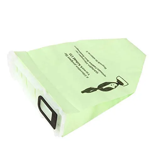 JaTop Staubsaugerbeutel kompatibel mit Vorwerk Kobold VK 135 VK 136 VK135 VK 135SC VK136 umweltfreundlicher Staubbeutel grün aus Papier 12