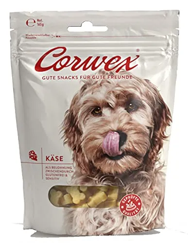 Corwex Hundesnack Soft-Treats (165g Käse) Tranigssnacks | herzhaft softe Hundeleckerli für Training oder als Snack | Für Alle Rassengrößen | glutenfrei & mit hohem Fleischanteil