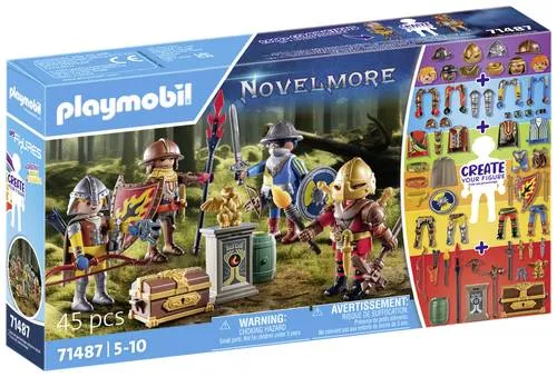 PLAYMOBIL 71487 - Novelmore My Figures: Kreative Ritter zum individuellen Gestalten, fördert die Fantasie und Spielspaß für Kinder ab 4 Jahren