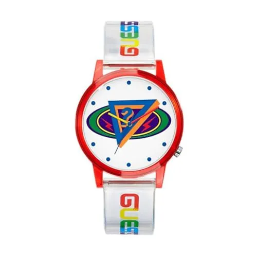 Guess Watches Gents j Balvin Herren Uhr analog Quarzwerk mit Plastik Armband V1050M1
