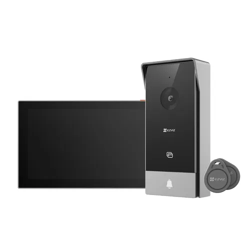EZVIZ HP5 WLAN Video Türsprechanlage - Video-Türklingel mit 7 Zoll Farb-Touchscreen und 2-Wege-Audio für einfache Besucherkommunikation, wetterfest und ideal für sicheres Wohnen.