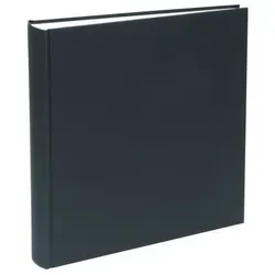 Deknudt A10D20100SI Fotoalbum 30x33 cm Schwarz - Elegantes schwarzes Fotoalbum aus Leinen mit 100 Seiten für bis zu 300 Fotos - perfekt zur Aufbewahrung Ihrer schönsten Erinnerungen.