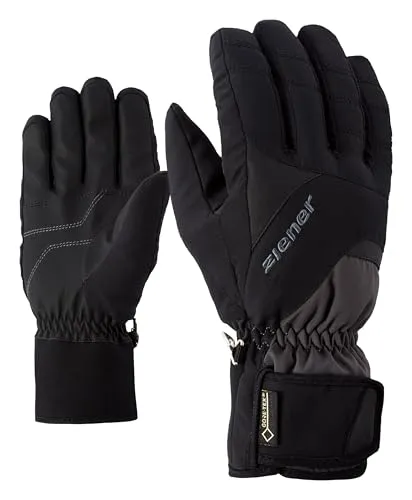 Ziener Guffert-z GTX Glove man graphite.black 10,5 - Warme Skihandschuhe für Männer mit wasserdichter GORE-TEX Membran und Daunenfüllung für optimale Wärme und Komfort bei kalten Bedingungen.
