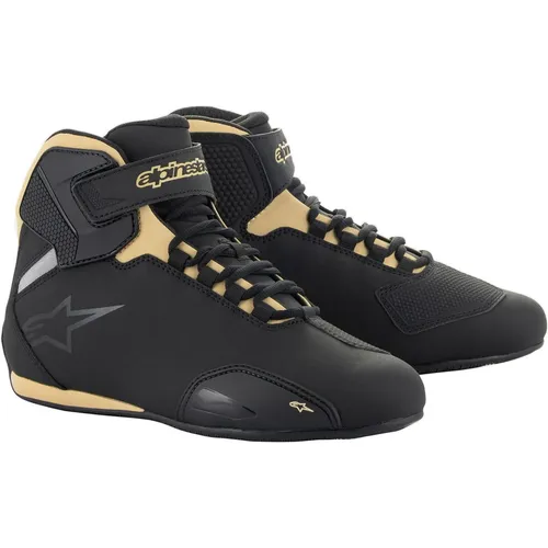 Alpinestars Stella Sektor Damen Motorradschuhe, schwarz-braun, Größe 37 38 - Motorradstiefel mit spezifischer Fußformung für Frauen. Leichtes, strapazierfähiges Obermaterial und 3D-dimensionaler Knöchelschutz für optimalen Komfort und Sicherheit.