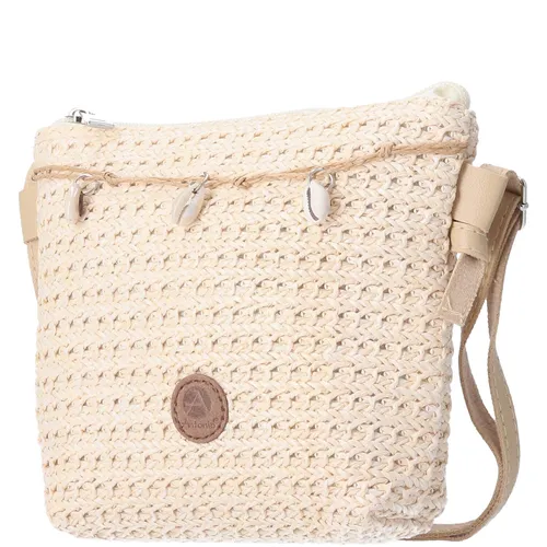 Antonio Damen Bast Tasche XS - beige
